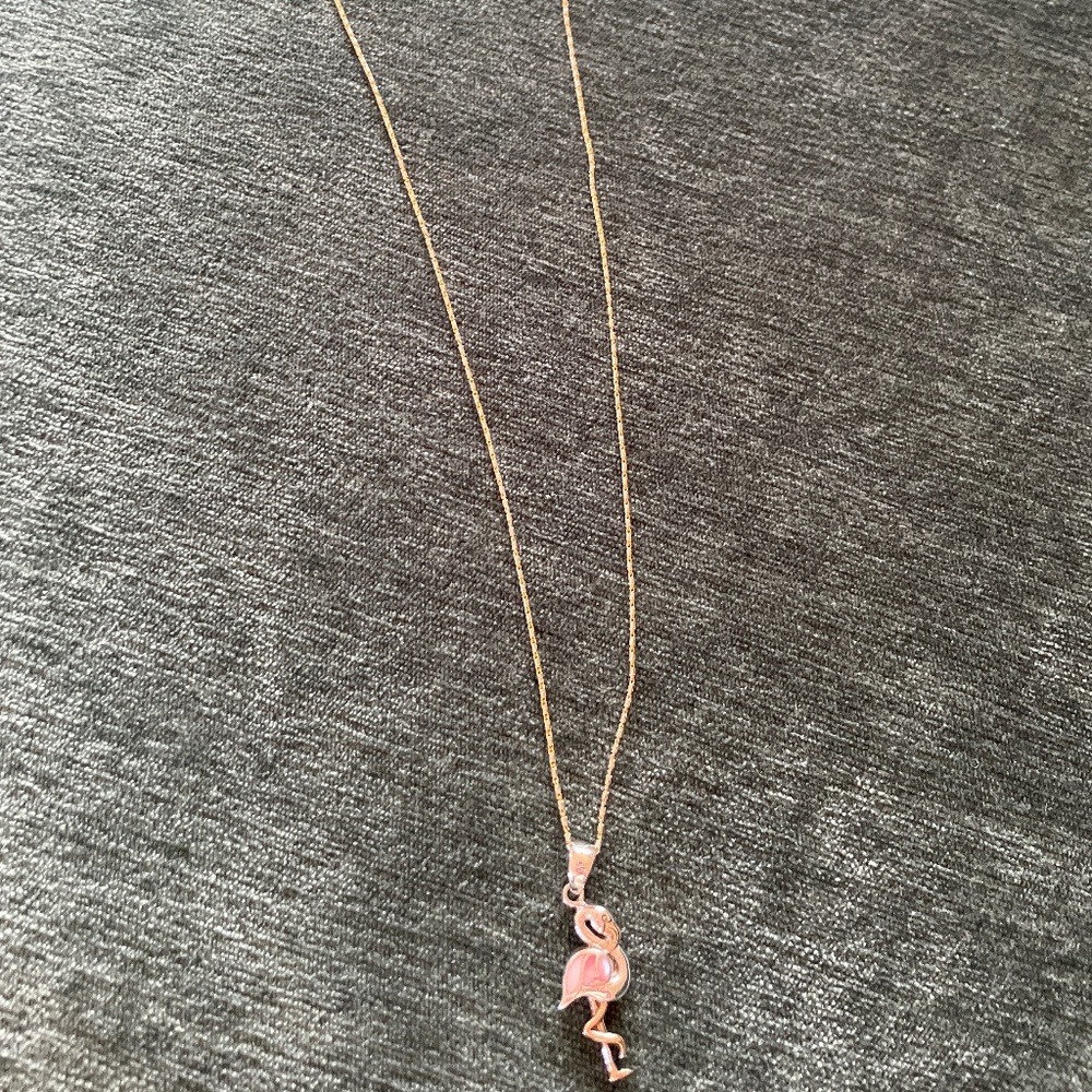 Beautiful flamingo necklace